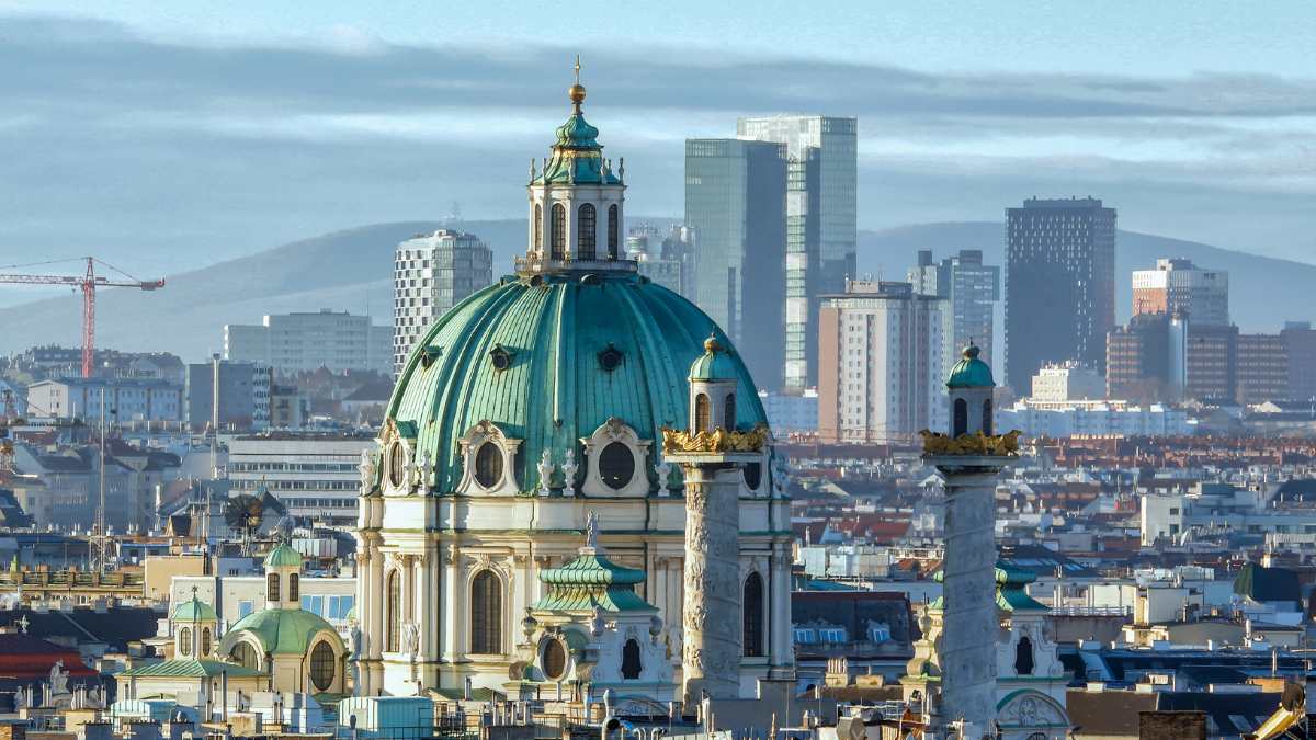 The Karlskirche in Wien