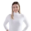 Professional portrait of Alina Schneider smiling in a white top.