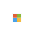 Microsoft logo with four colored squares (red, green, blue, yellow) arranged in a 2x2 grid.