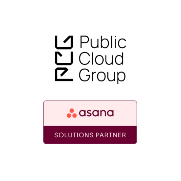 Public Cloud Group and Asana Solutions Partner logos.